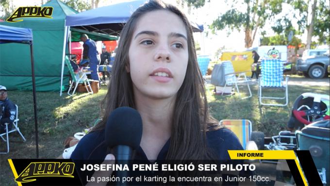 Josefina Pené es una de las pilotos de Kart del Sudeste que brindó su testimonio.