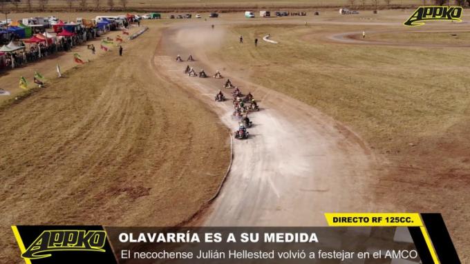 Sobrevolamos la largada la de 6° fecha de APPK Olavarría en el kartódromo del AMCO. | Foto imagen de video