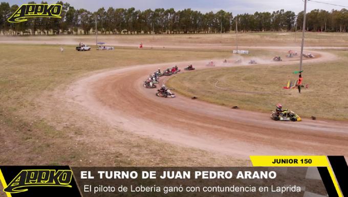 En Laprida cerró el domingo deportivo la categoría Junior 125. / Foto Imagen de video