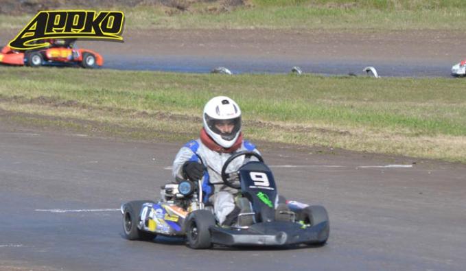 Matías Berceche ganó la final de invitados con el karting de Juan Fernández