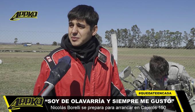 NIcolás Borelli es uno de los nuevos pilotos de Olavarría que probó en el turno mañana.