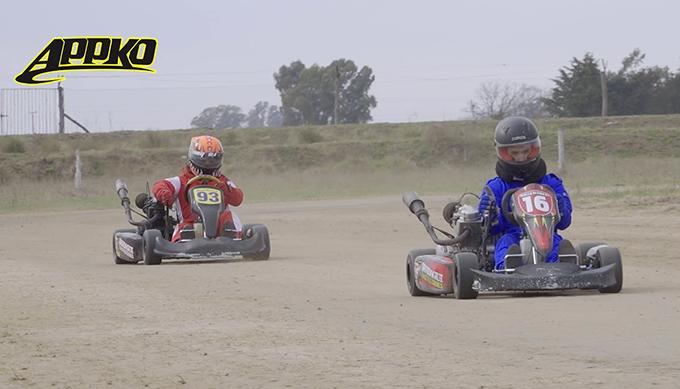 Los tandilenses, Guillermo y Rafael Alsina, decidieron probar en el kartóromo del AMCO.