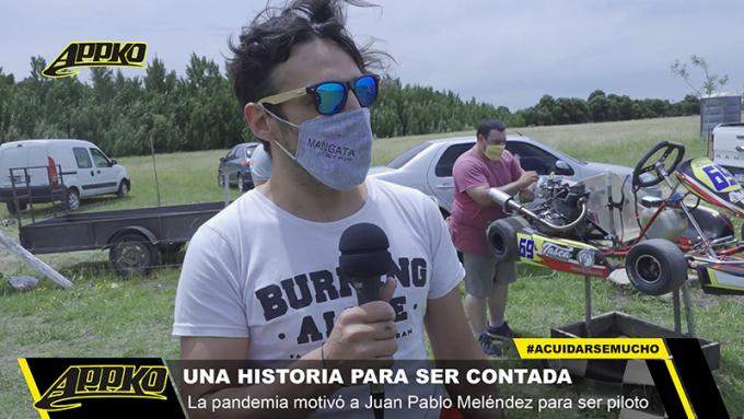 Juan Pablo Meléndez contó en APPK Olavarría su movitación por el karting. | Foto imagen de video