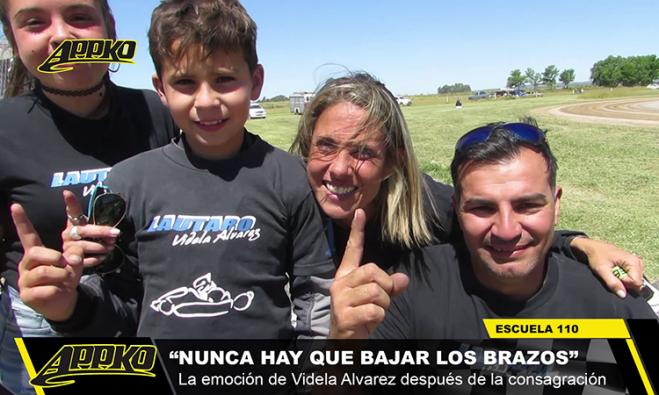 Lautaro Videla Alvarez compartió la alegría con su familia. | Fotos Imagen de video
