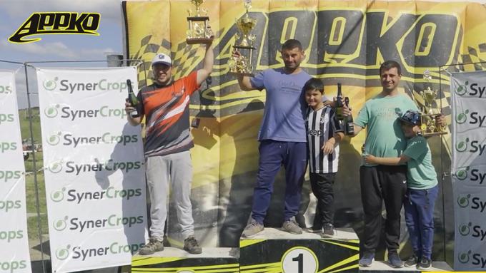 Guillermo Martín compartió el podio con los pilotos de Dolores, Equisito y Carugatti. | Foto imagen de video